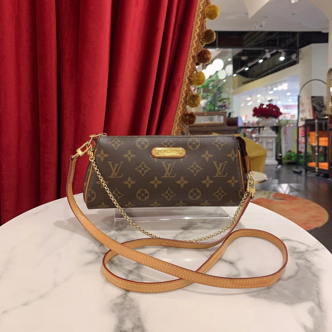 95新 LouisVuitton/路易威登 经典Eva老花斜挎包单肩包/52431294