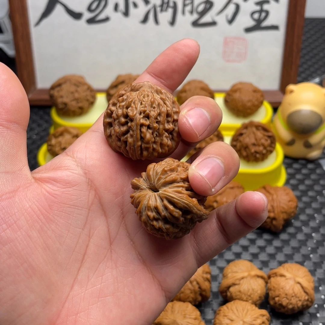 N***h文玩核桃把件汗高楼35全