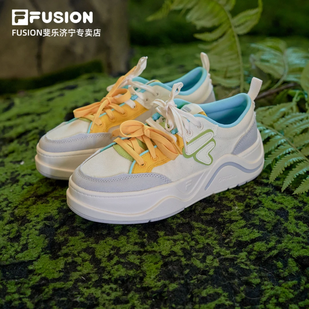 FILA FUSION【5050二代】男女情侣款时尚百搭舒适滑板鞋T12W522903