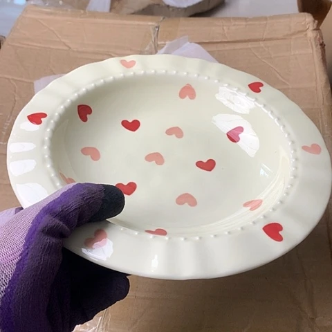 盘陶瓷制品满25拼单发货默认微瑕