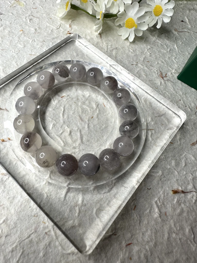 合成金属石英石手链 珠径约10mm小仙女必备糖果色百搭新中式饰品