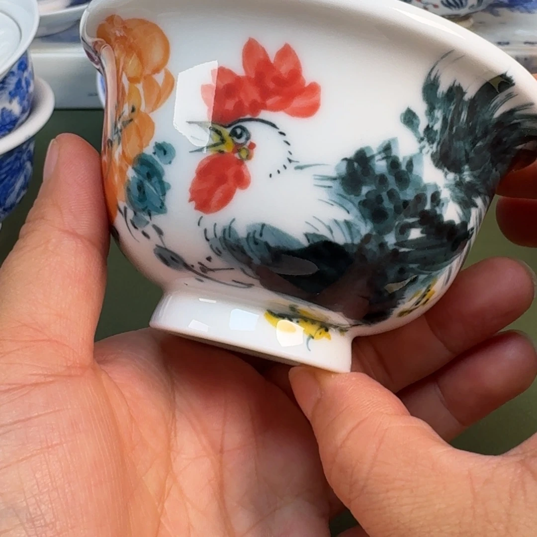 陶瓷景德镇纯手绘茶具圆圆214