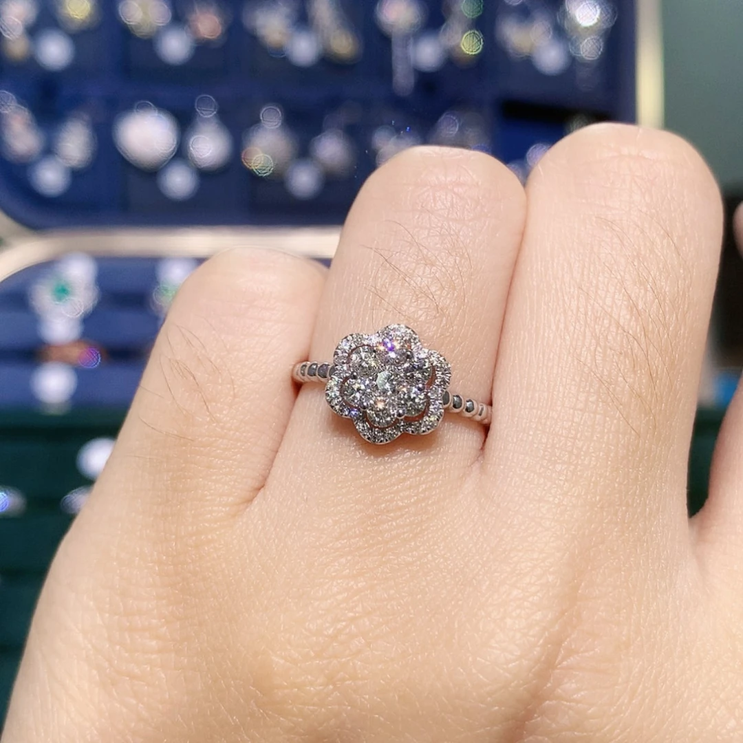 【闪购商品】铂Pt900镶嵌戒指/指环钻石