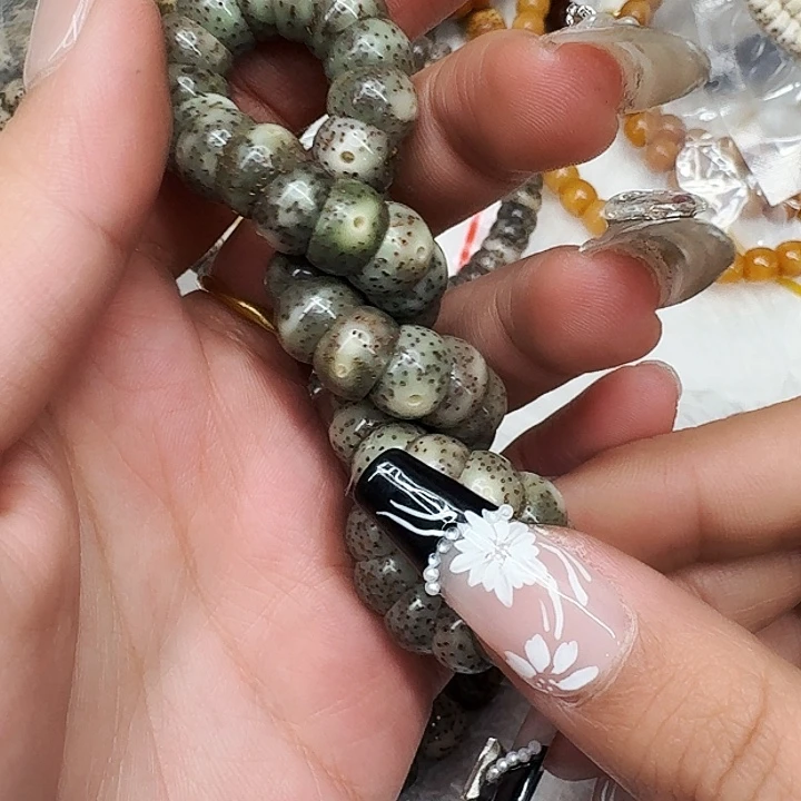 星月菩提手串396荣耀绿星月菩提猪大肠单圈10
