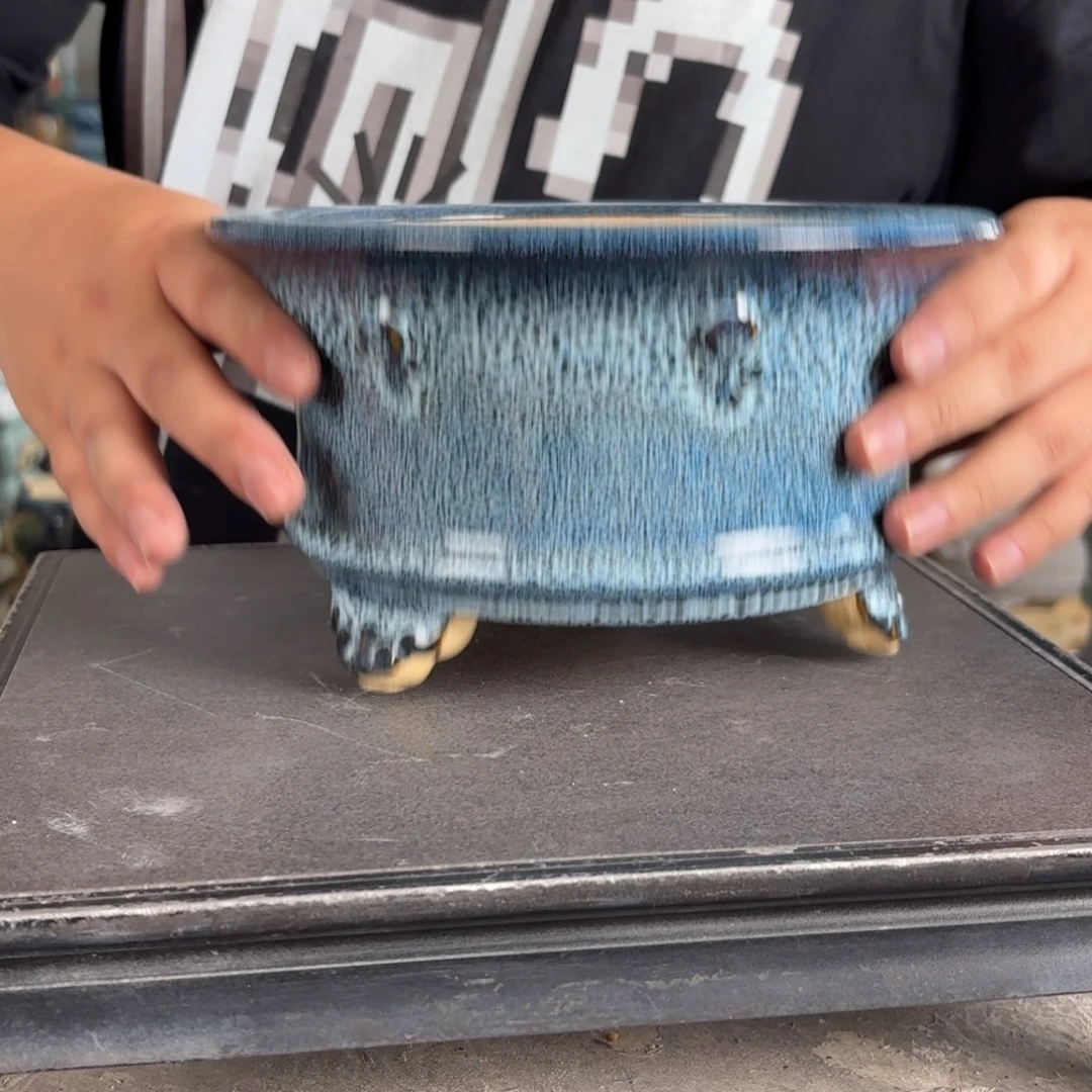 。一风堂石湾花盆 微瑕 内16*9