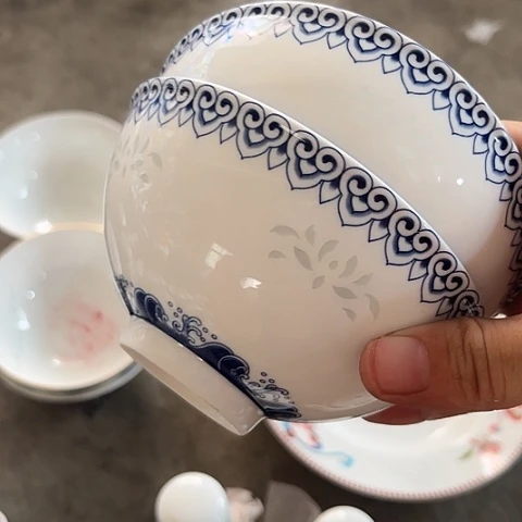 零***柒陶瓷5寸碗两个陶瓷