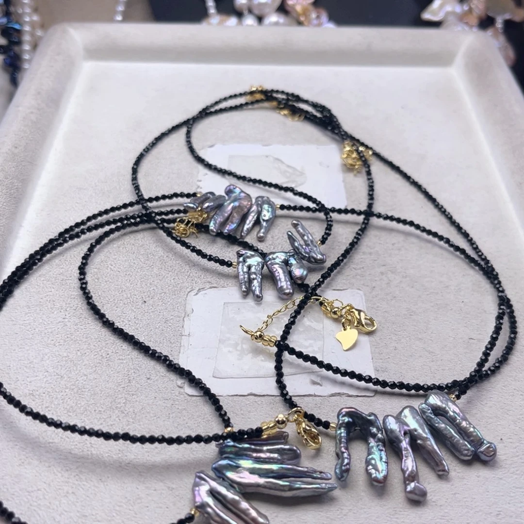 淡水珍珠未镶嵌项链【纯恬】多样性发货