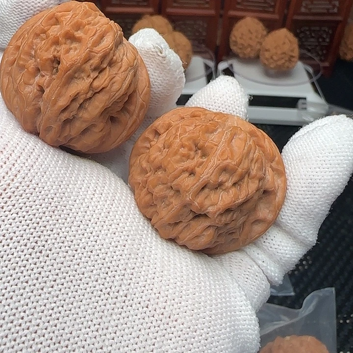 把件桃核全品头货黑马蝴蝶桩37尺