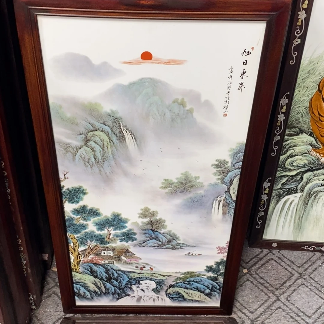 瓷86*46 景德镇瓷板画柴窑烧制