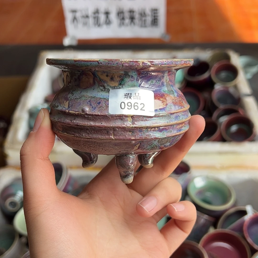 陶摆件窑口自销原矿钧瓷