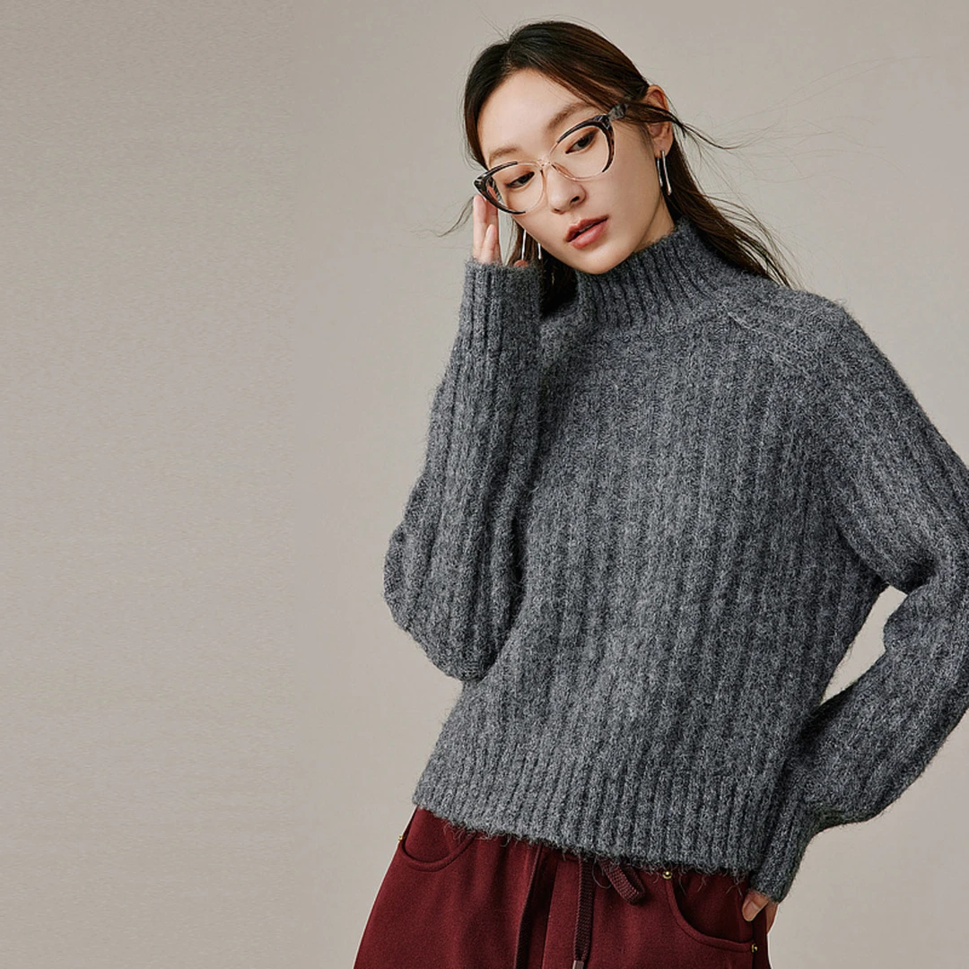 【女乔严选】衣香丽影新款毛针织衫941029041