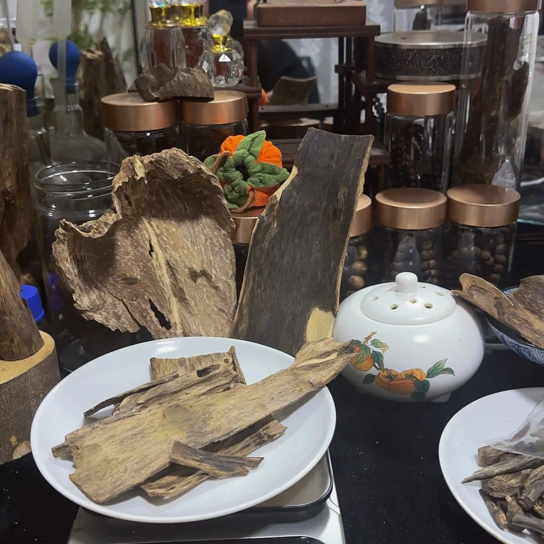 沉香沉香碎屑陆河排油醇化老料51.5克