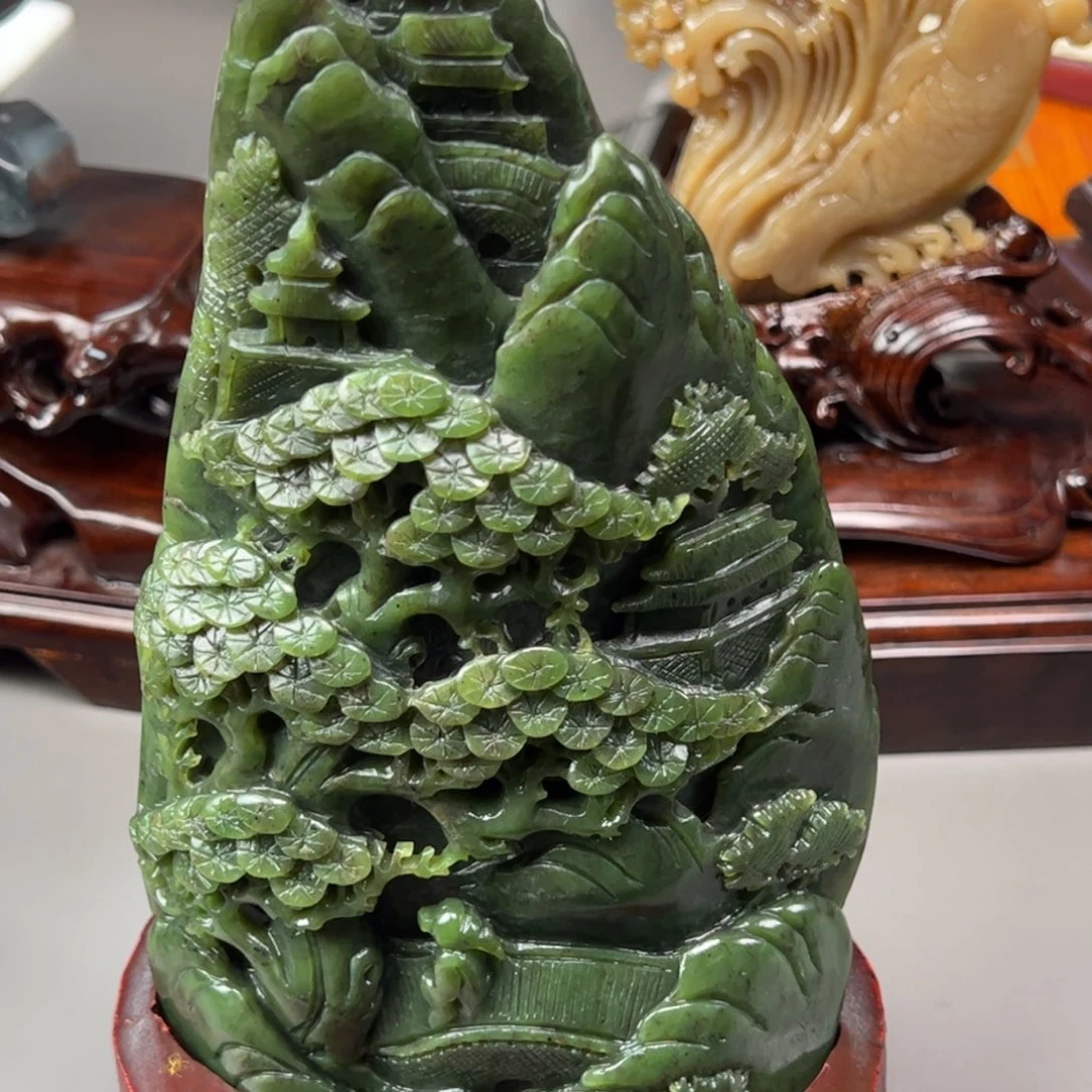 和田玉未镶嵌摆件