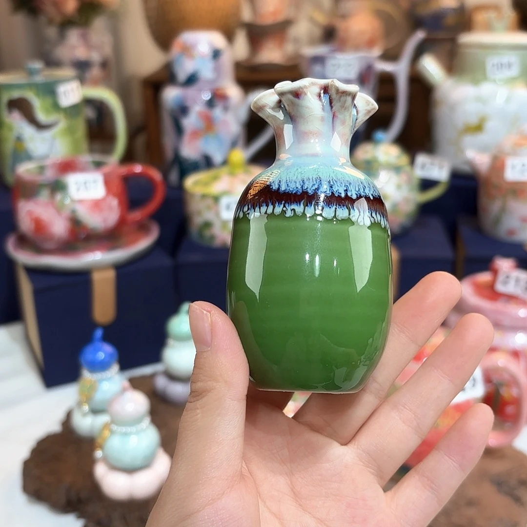 景德镇手绘高温釉下彩陶瓷茶具