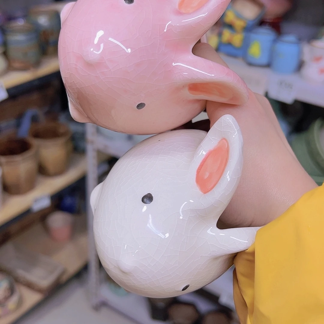 红陶陶瓷花盆当场满12包邮