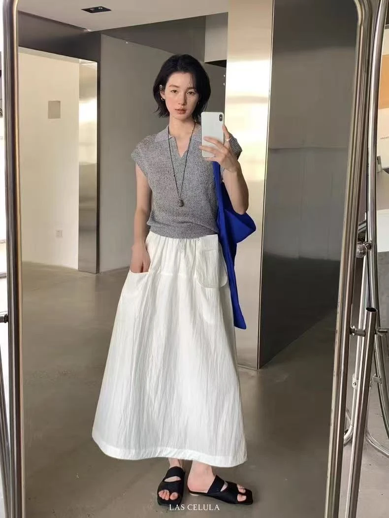 工装半身裙2528(配小包）