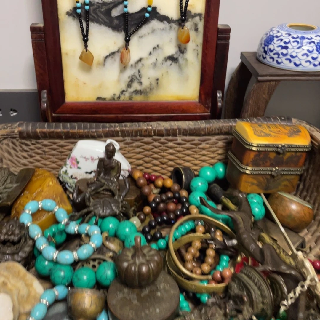 其它金属挂件摆件 玛瑙松石铜银