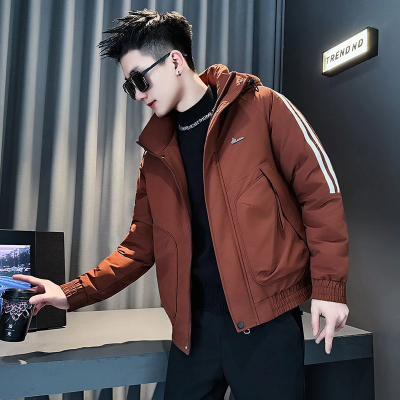 棉服男款冬季2025新款男生衣服高级感休闲保暖棉袄子连帽棉衣外套