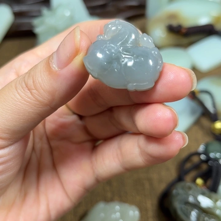 颈饰银S925镶嵌和田玉
