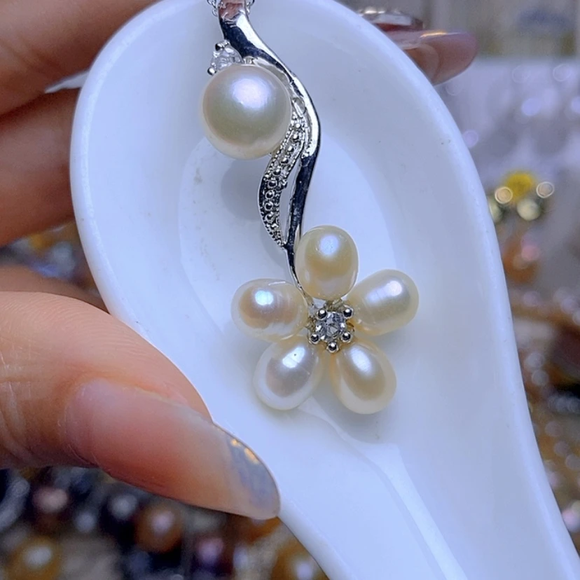 【闪购商品】淡水珍珠吊坠合金