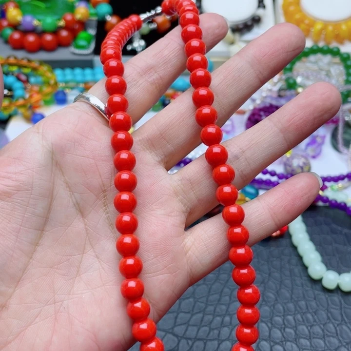 树脂制品64号红色项链