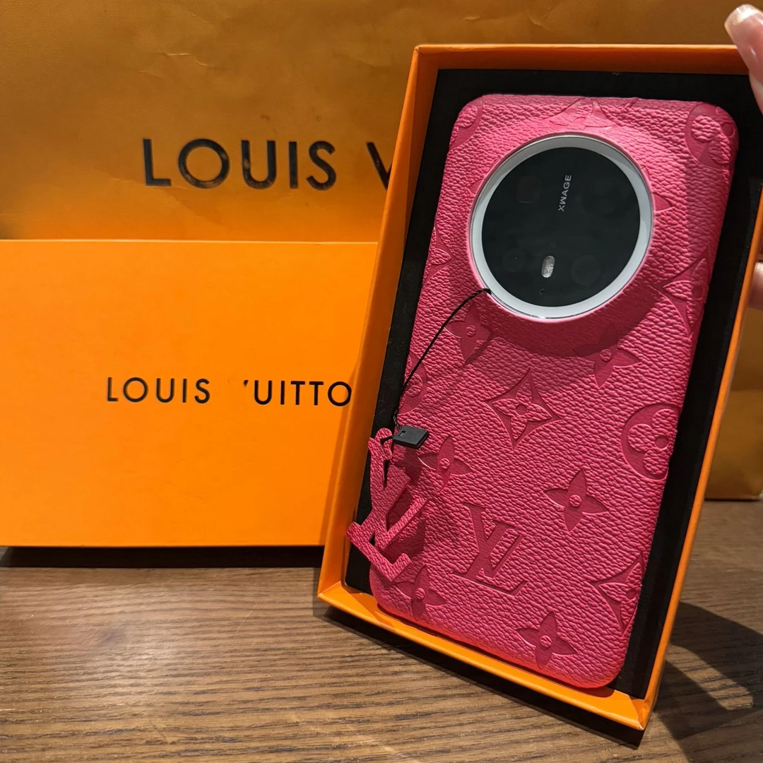 玫红色华为mate60pro手机壳mate70pro半包奢华P80pro情侣适用50女