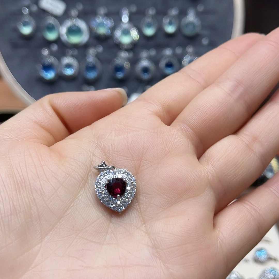 烟晶银S925镶嵌戒指
