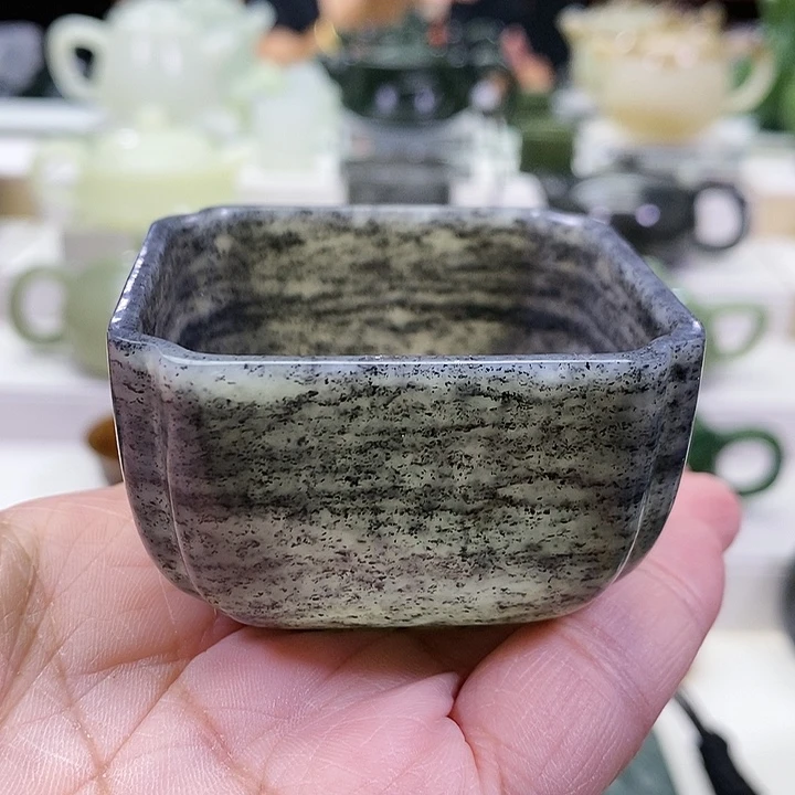 未镶嵌和田玉挂件茶杯80m l