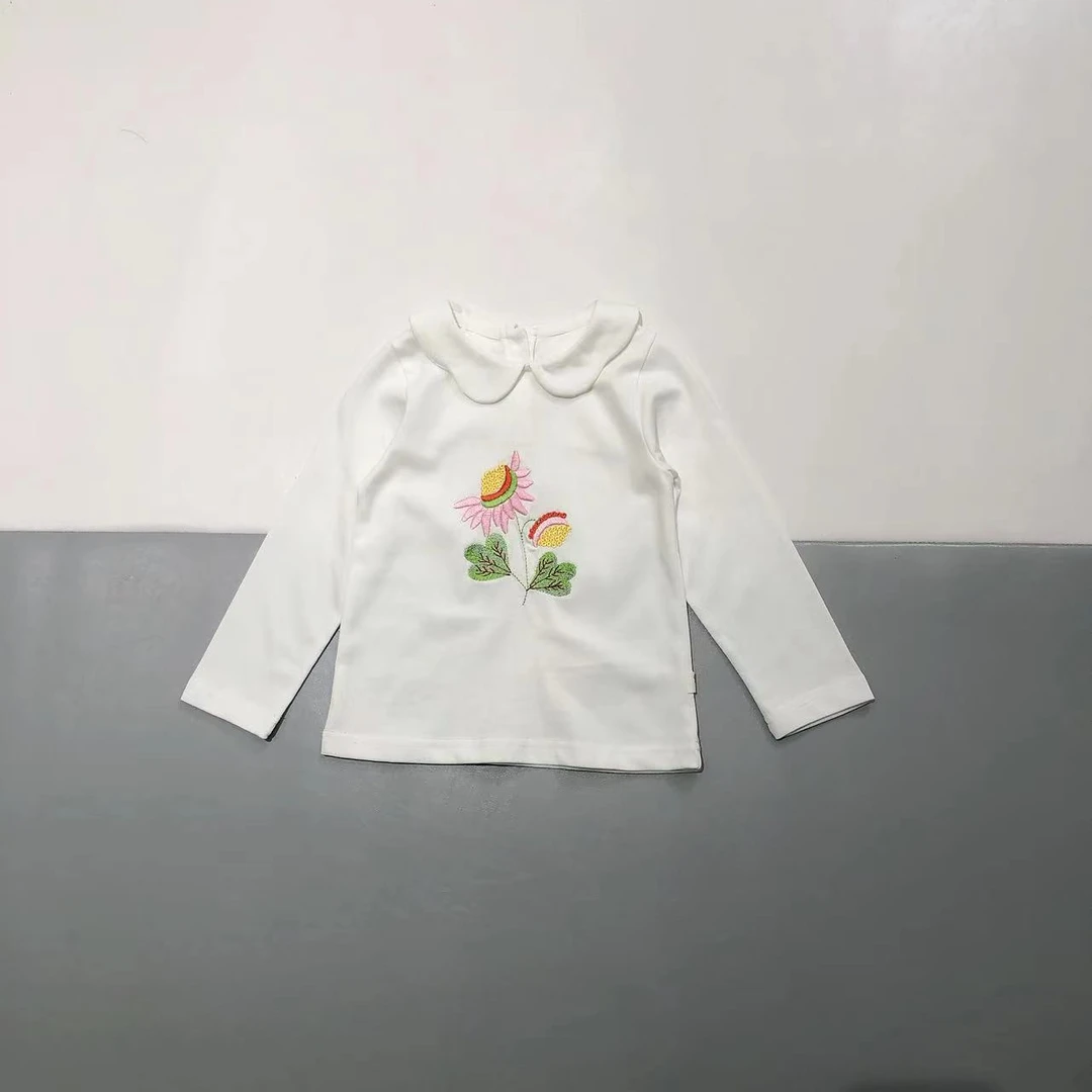 货架-24-WTY-40595-（妹妹）女童重工刺绣秋季长袖百搭娃娃领打底衫