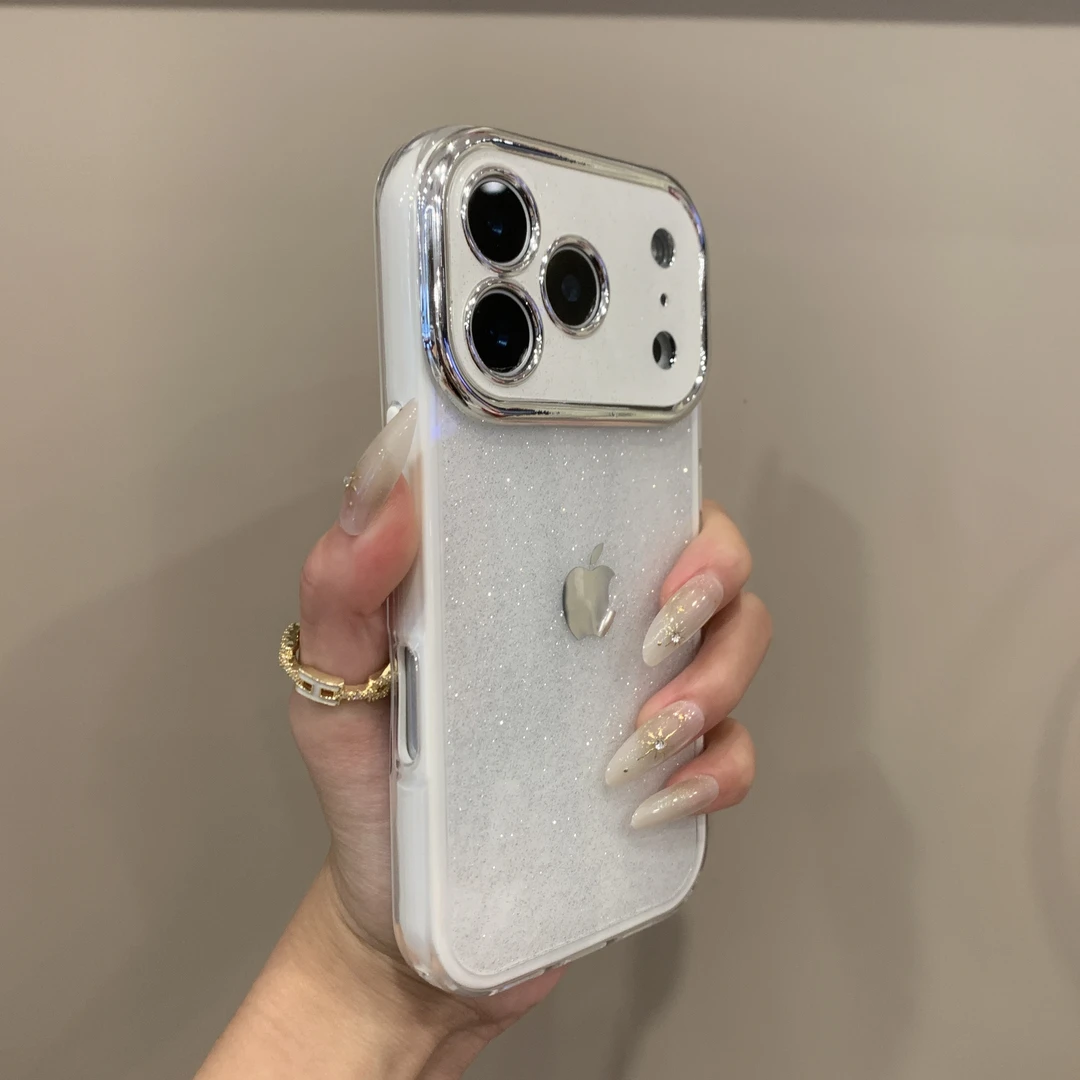 闪粉透明全包二合一防摔适用于iPhone17promax/16/15手机壳14/13