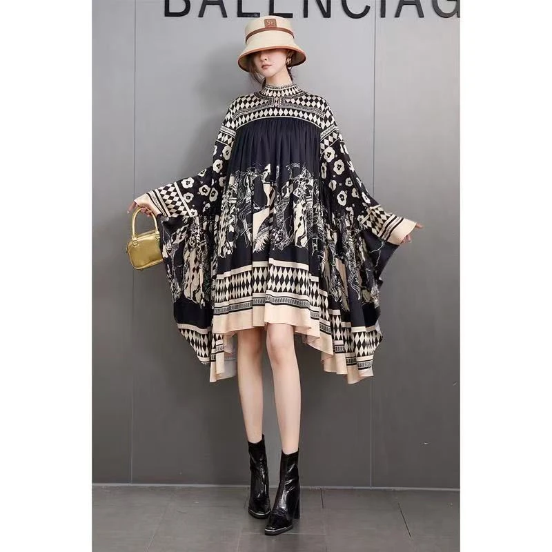 最新【乔姐0115】长裙秋季常规高腰拖尾裙子连衣裙夏季中长款