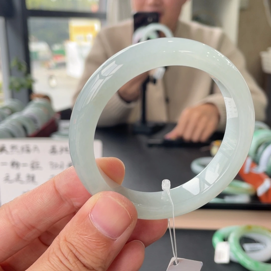 翡翠未镶嵌手镯 27号链接56.5