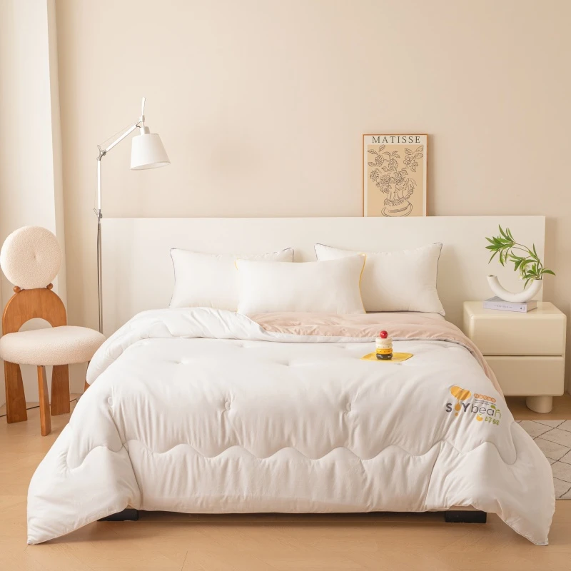 【晴美】四季通用大豆被-白色