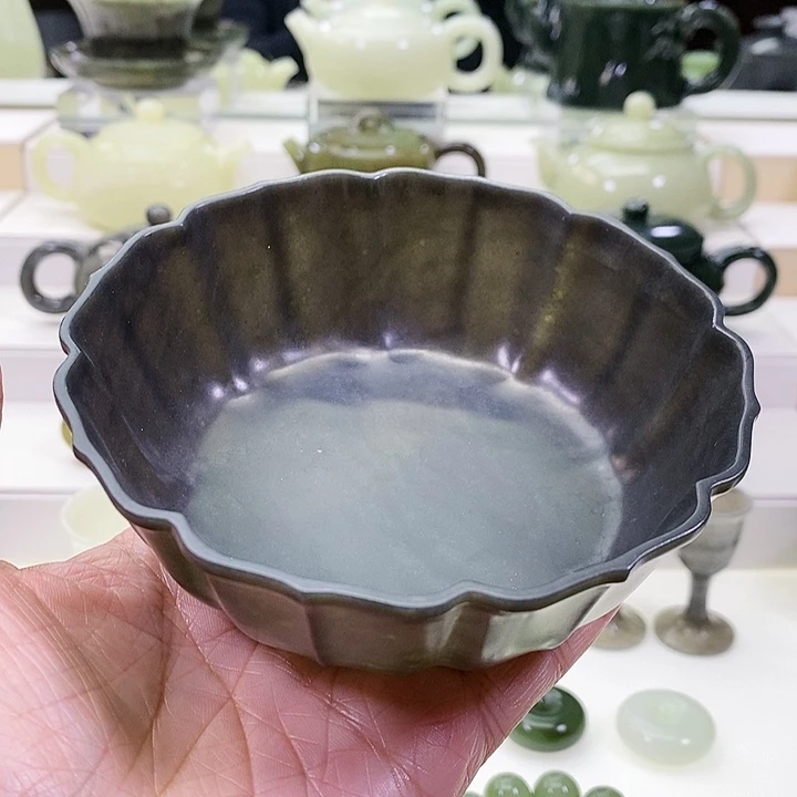 未镶嵌和田玉挂件碗300ml