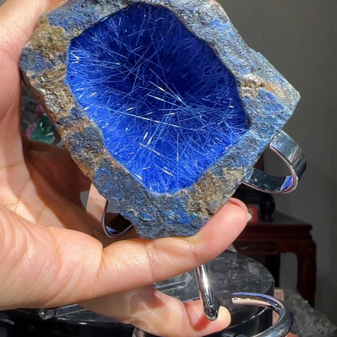 我***我紫砂原石矿物晶体摆件