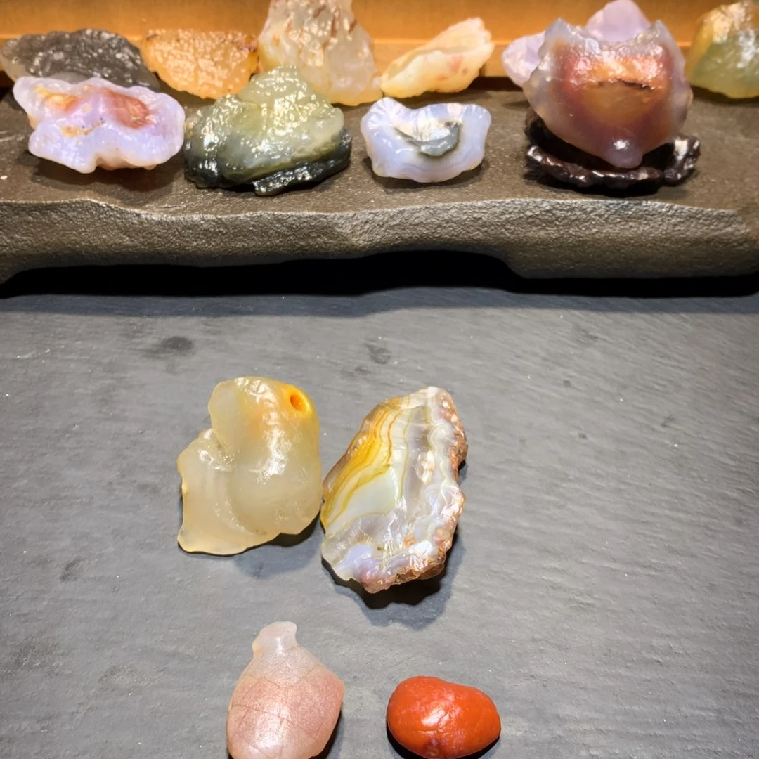 玛瑙/玉髓未镶嵌项链