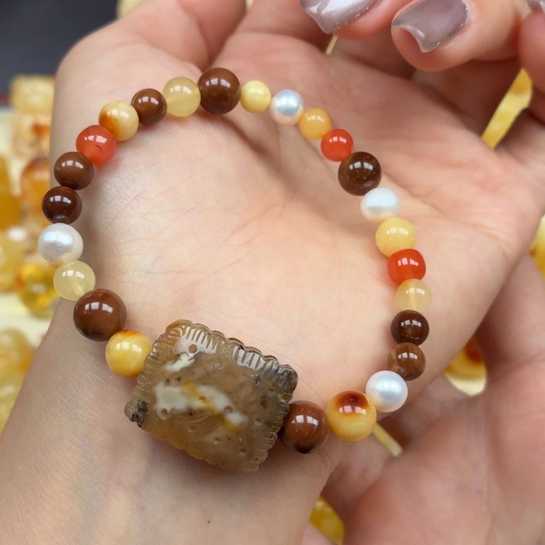 裸石琥珀未镶嵌蜜蜡