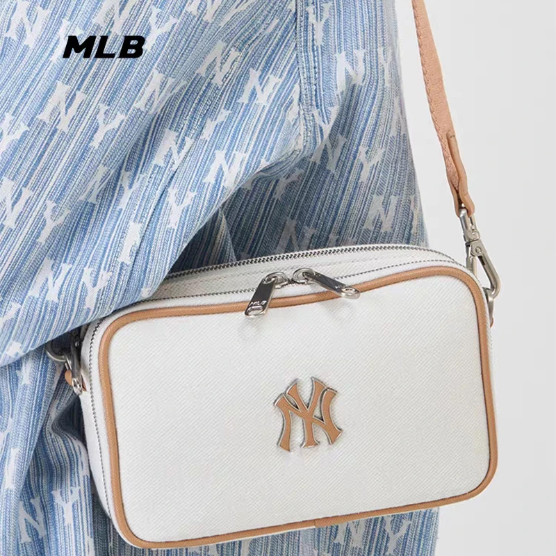 MLB韩国正品相机包小方包男女同款单肩斜挎休闲百搭时尚潮牌ins风