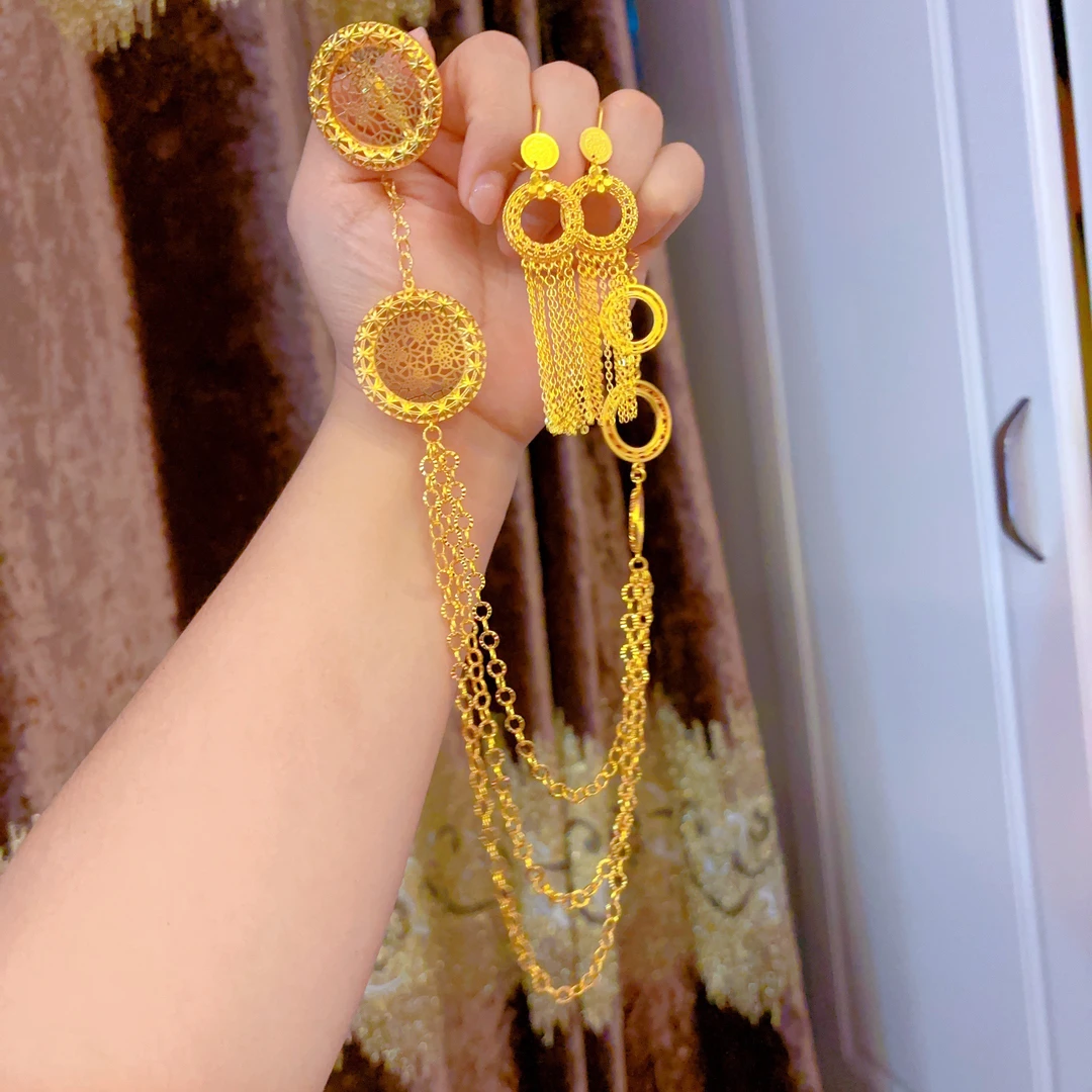 铜合金项链 时尚欧美爆款项链百搭金色链条饰品长款510-24-20