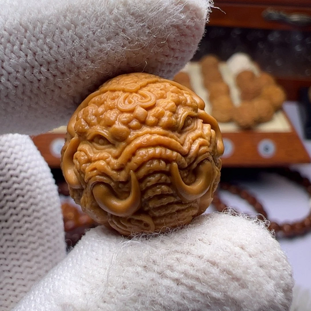 猴头核桃吊坠精工唐诗象神18