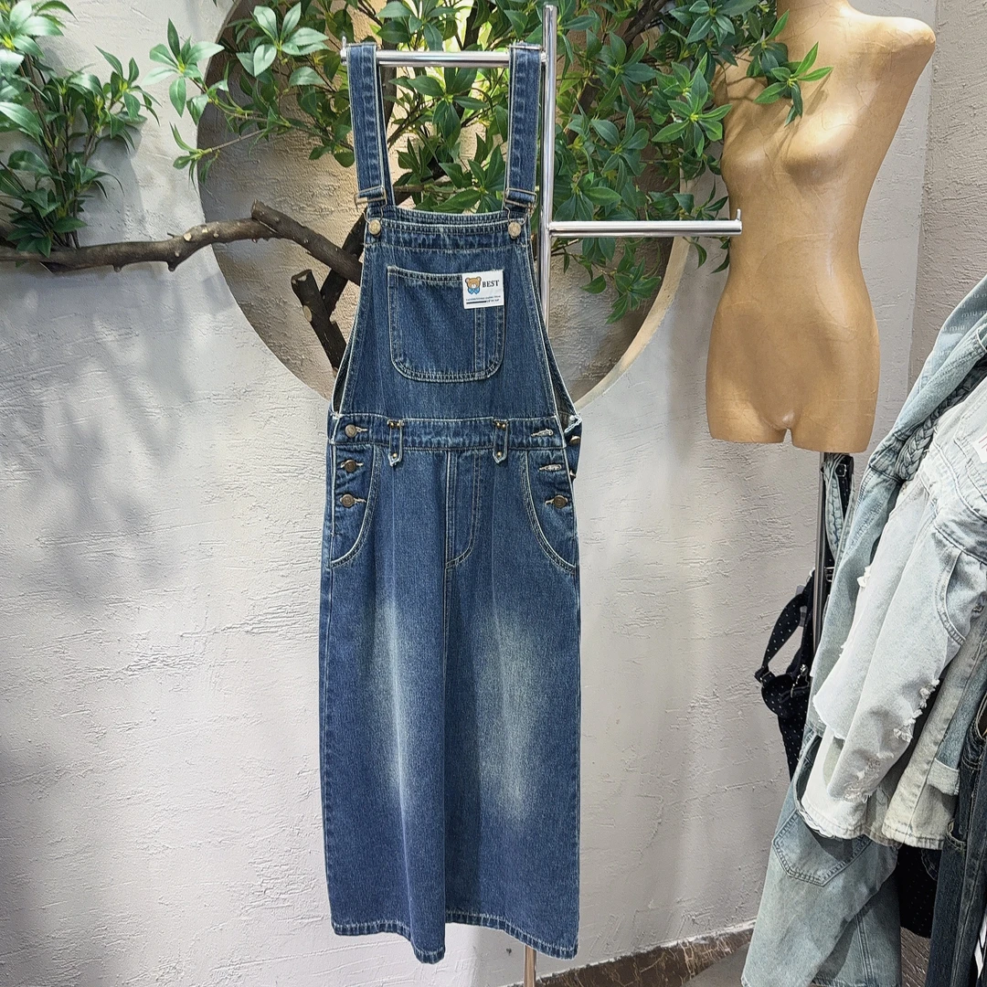 大口袋设计背带裙120