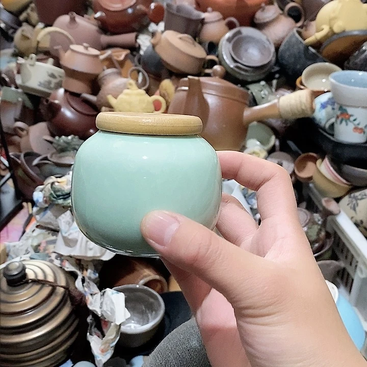 瓷片荷花绽放了我想去哪里