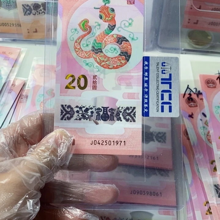 塑料金****饰蛇钞042501971年份号