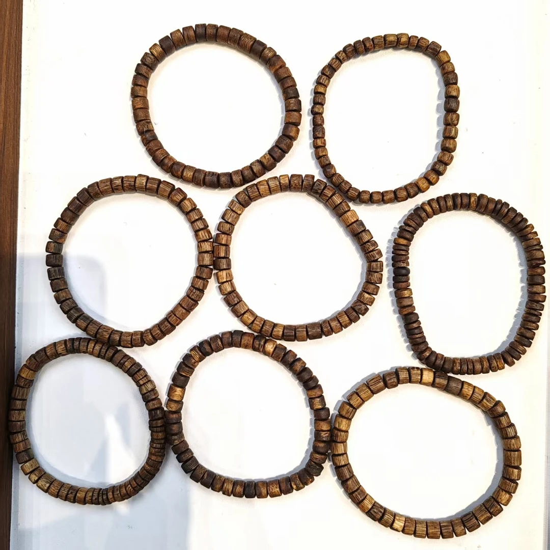 442034棋楠桶珠单圈手串+4629（多样性发其一）