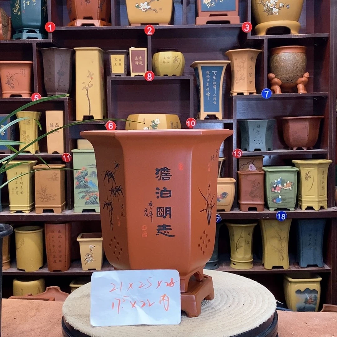 紫砂花盆紫砂花盆