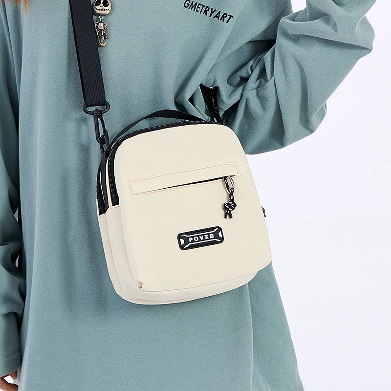 潮牌斜挎小包包男韩版休闲百搭复古手提单肩包潮轻便手机斜挎包女