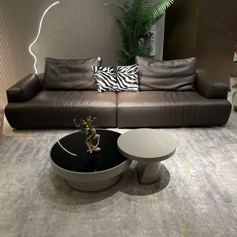 【苏宁自营】意式轻奢沙发 简约极简头层牛皮客厅-美柏森拉堡家用