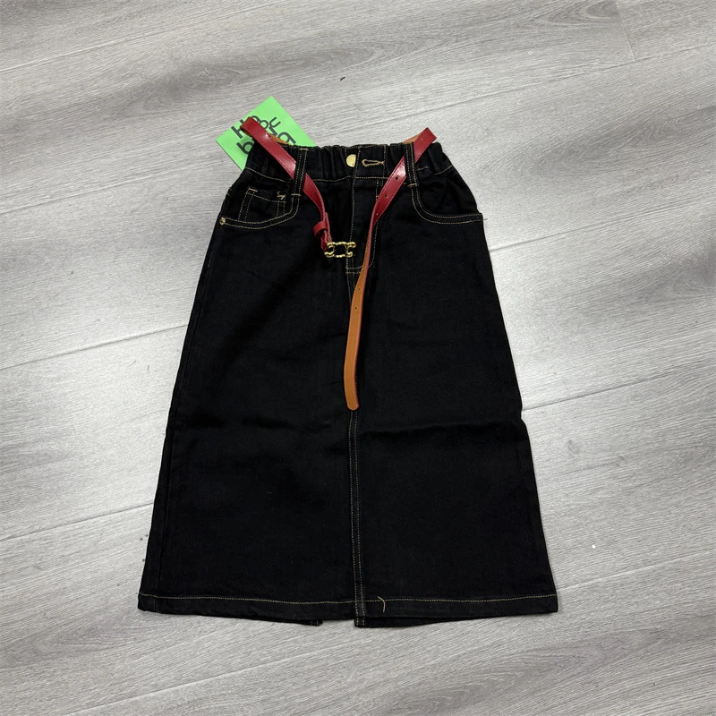 202儿童时尚休闲牛仔半身裙-523