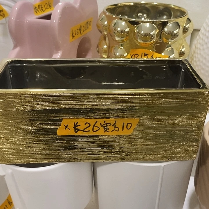 摆件陶盆有孔 微瑕介意勿拍