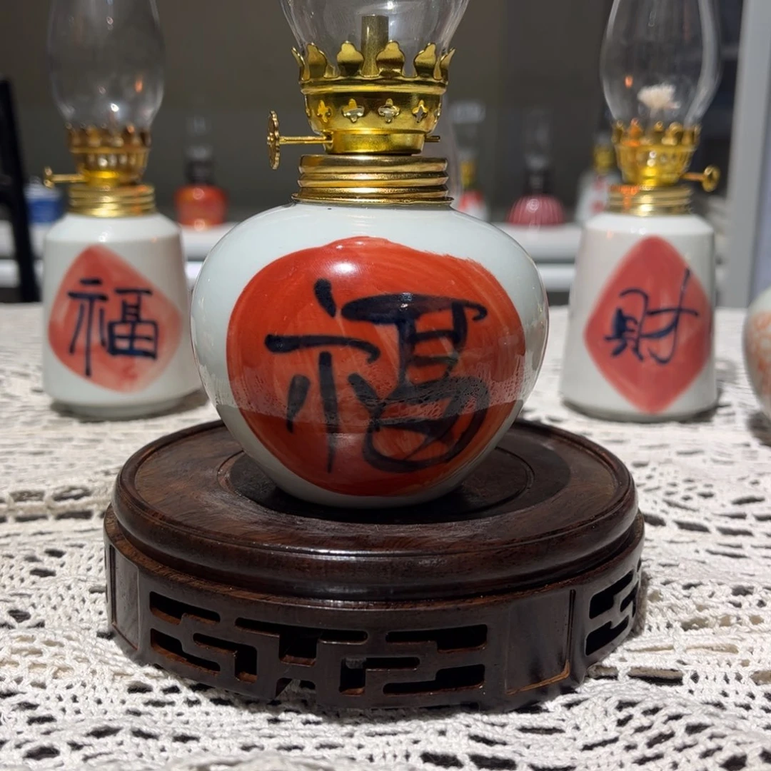 摆件景德镇陶瓷香薰灯